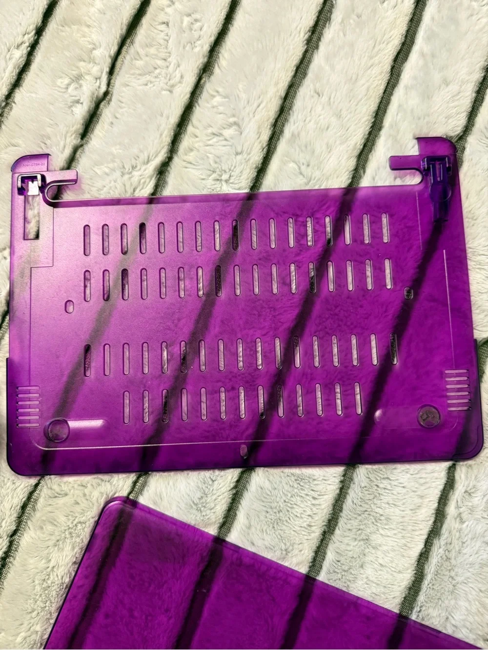 Apple Purple Transparent Hard Shell Case for Chromebook